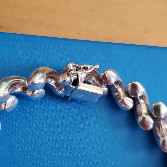 Bracelet QG 925 Italy Sterling Silver 27.4 grms , - Picture 4 of 12